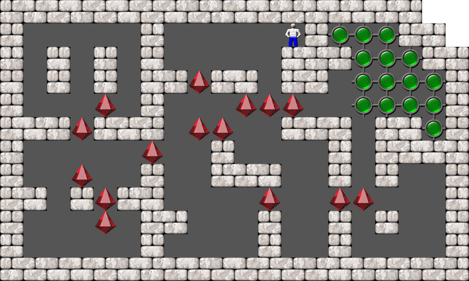 Sokoban Mass Remodel level 1255